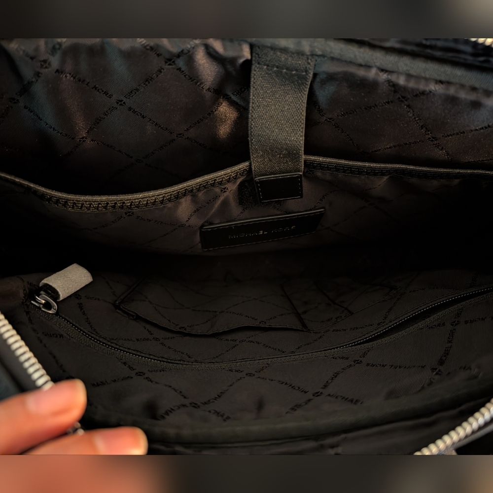 MICHAEL KORS Kent Nylon Leather Trim Briefcase Computer Bag - Picture 7 of 13